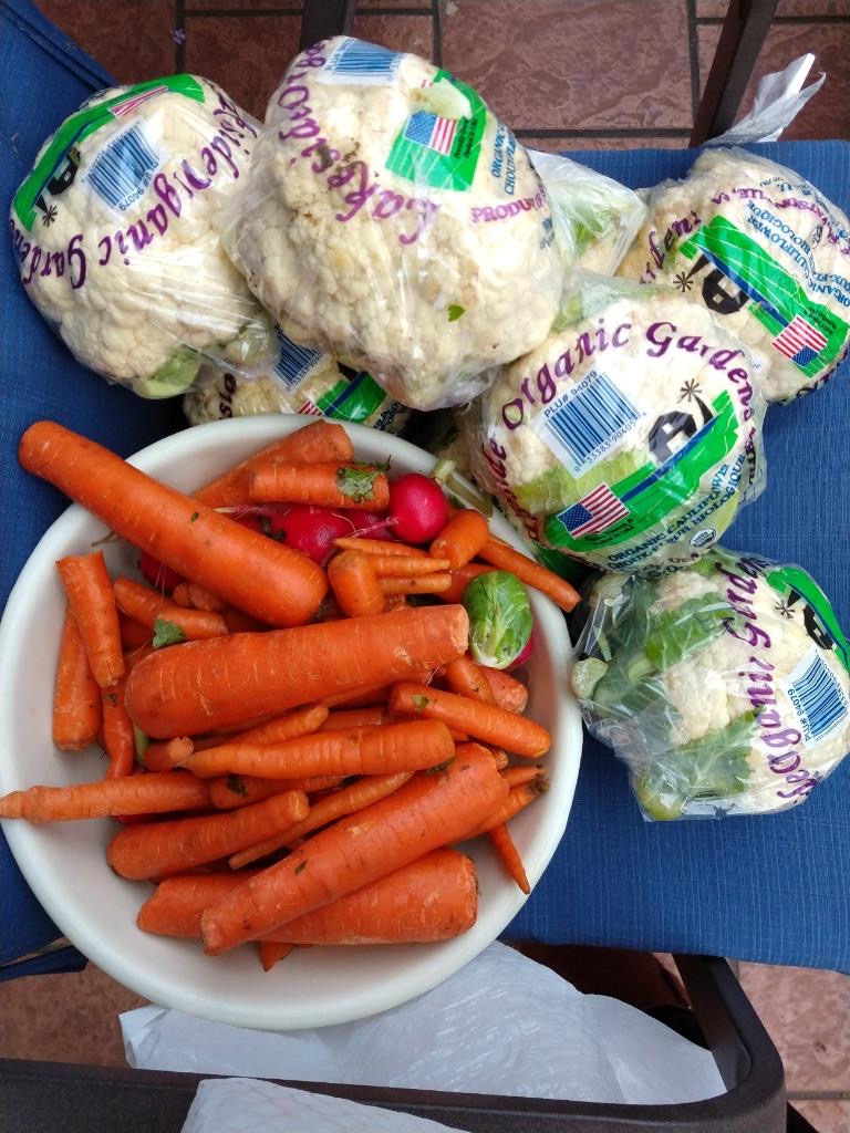 Rescued Carrots & Cauliflower